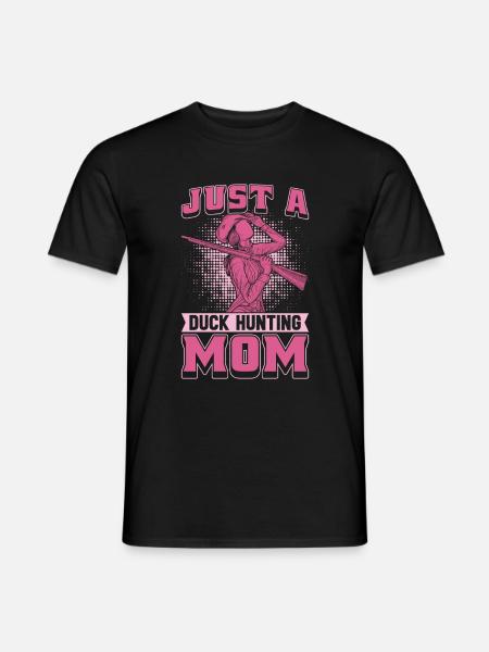 Ente Jagd Entenjagd Mutter - Männer T-Shirt - Schwarz