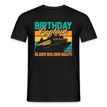 Croisière d’anniversaire à Kreuzfahrt - T-shirt homme - noir - Devant - AI Model Male 178 light (178cm)