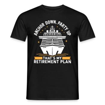 Retraite de Cruise - T-shirt homme - noir - Devant - AI Model Male 178 light (178cm)