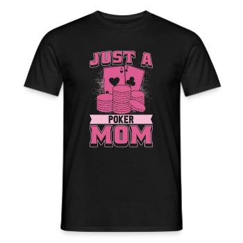 Poker juste une maman de poker - T-shirt homme - noir - Devant - AI Model Male 178 light (178cm)