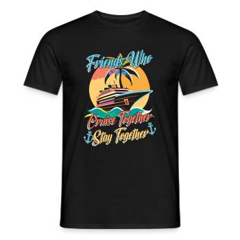 Croisière - T-shirt homme - noir - Devant - AI Model Male 178 light (178cm)
