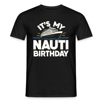 Kreuzfahrt Lustig - Männer T-Shirt - Schwarz - Vorne - AI Model Male 178 light (178cm)