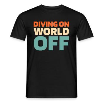 Plongeur Plongée Plongée sur World Off - T-shirt homme - noir - Devant - AI Model Male 178 light (178cm)