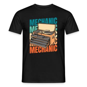 Mécanicien de motocyclettes - T-shirt homme - noir - Devant - AI Model Male 178 light (178cm)