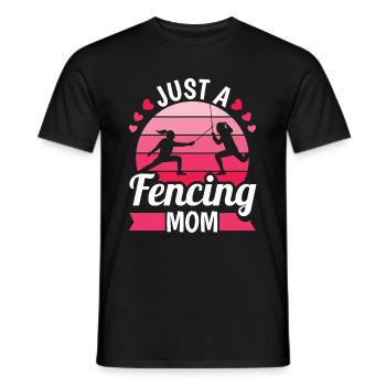 Escrimeur Juste une maman escrimeuse - T-shirt homme - noir - Devant - AI Model Male 178 light (178cm)