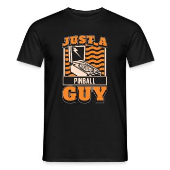 Pinball Just A Pinball Guy - Männer T-Shirt - Schwarz - Vorne - AI Model Male 178 light (178cm)