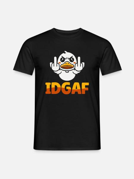 Duck Idgaf - Men's T-Shirt - black