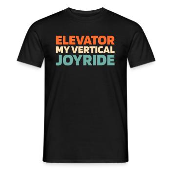 Elevator Elevator - Men's T-Shirt - black - Front - AI Model Male 178 light (178cm)