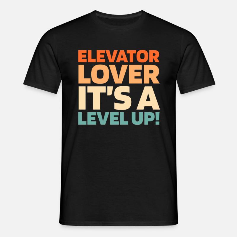 Elevator Elevator - Men's T-Shirt - black