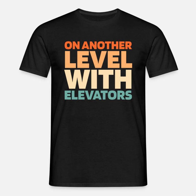 Elevator Elevator - Men's T-Shirt - black