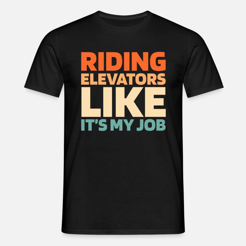 Elevator Elevator - Men's T-Shirt - black