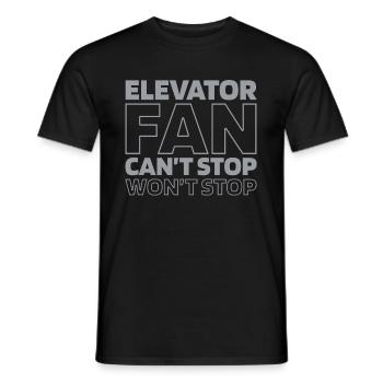 Fahrstuhl Aufzug - Männer T-Shirt - Schwarz - Vorne - AI Model Male 178 light (178cm)