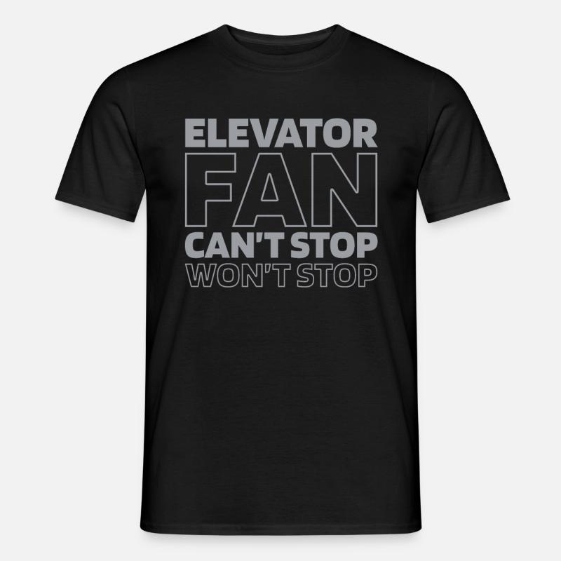 Fahrstuhl Aufzug - Männer T-Shirt - Schwarz