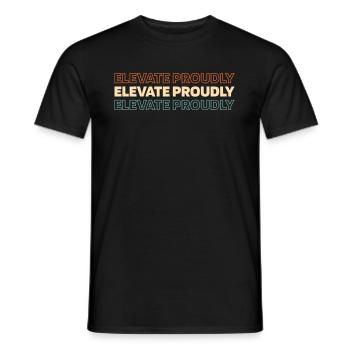 Elevator Elevator - Men's T-Shirt - black - Front - AI Model Male 178 light (178cm)