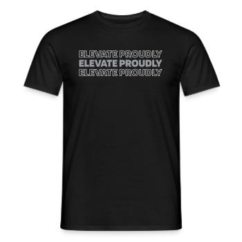 Elevator Elevator - Men's T-Shirt - black - Front - AI Model Male 178 light (178cm)
