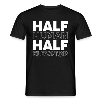 Elevator Elevator - Men's T-Shirt - black - Front - AI Model Male 178 light (178cm)