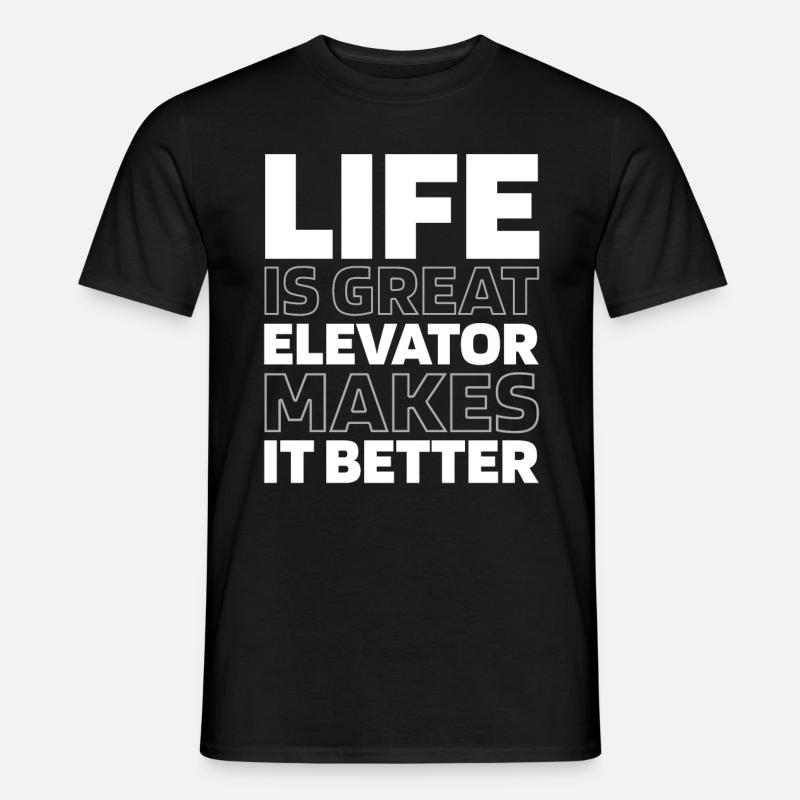 Elevator Elevator - Men's T-shirt - black
