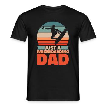 Wakeboard Wakeboarder Father - Men's T-Shirt - black - Front - AI Model Male 178 light (178cm)