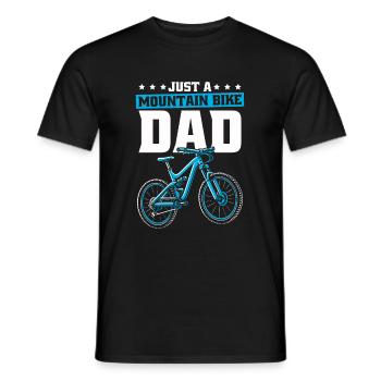 Mountain Bike Mountain Biker Mtb Dad - Men's T-Shirt - black - Front - AI Model Male 178 light (178cm)