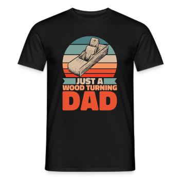 Drechseln Drechsler Vater - Männer T-Shirt - Schwarz - Vorne - AI Model Male 178 light (178cm)