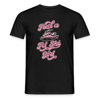 Jet Ski Just A Jet Ski Girl - Männer T-Shirt - Schwarz - Vorne - AI Model Male 178 light (178cm)