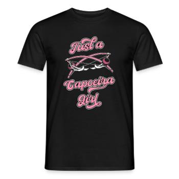 Capoeira Martial Dance Just A Capoeira Girl - Men's T-Shirt - black - Front - AI Model Male 178 light (178cm)