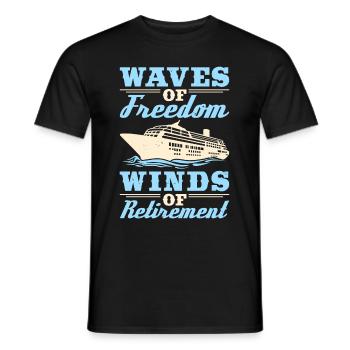 Kreuzfahrt Retired Retirement - Männer T-Shirt - Schwarz - Vorne - AI Model Male 178 light (178cm)