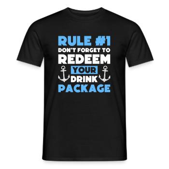 Kreuzfahrt Lustig - Männer T-Shirt - Schwarz - Vorne - AI Model Male 178 light (178cm)