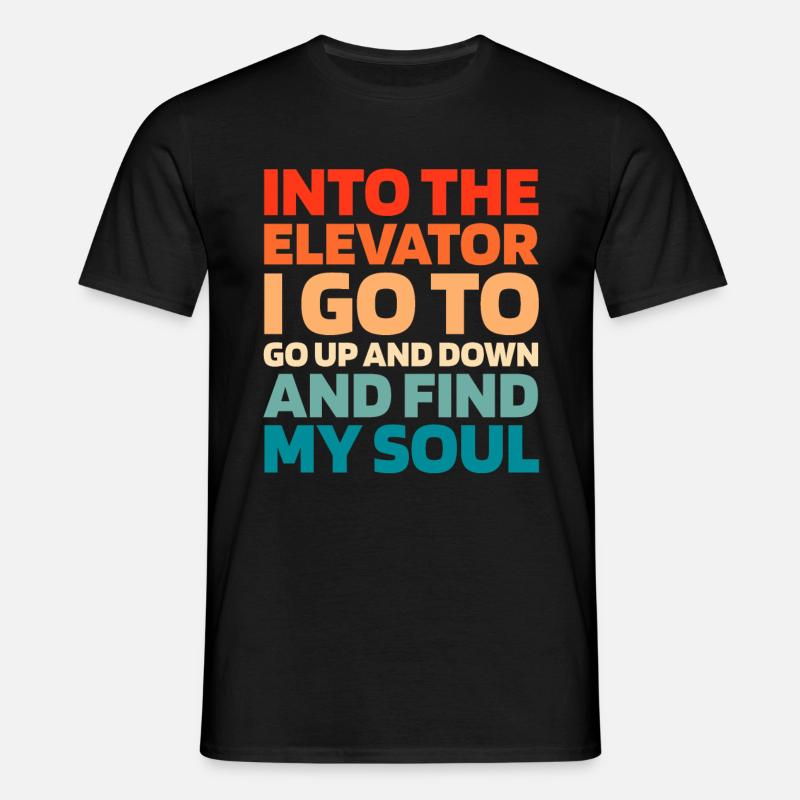 Elevator Elevator - Men's T-Shirt - black