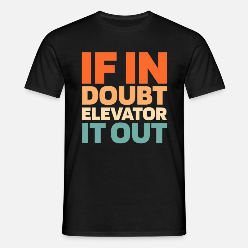 Elevator Elevator - Men's T-Shirt - black