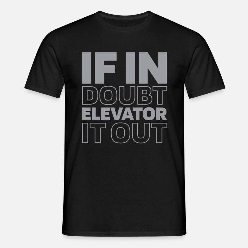 Elevator Elevator - Men's T-Shirt - black