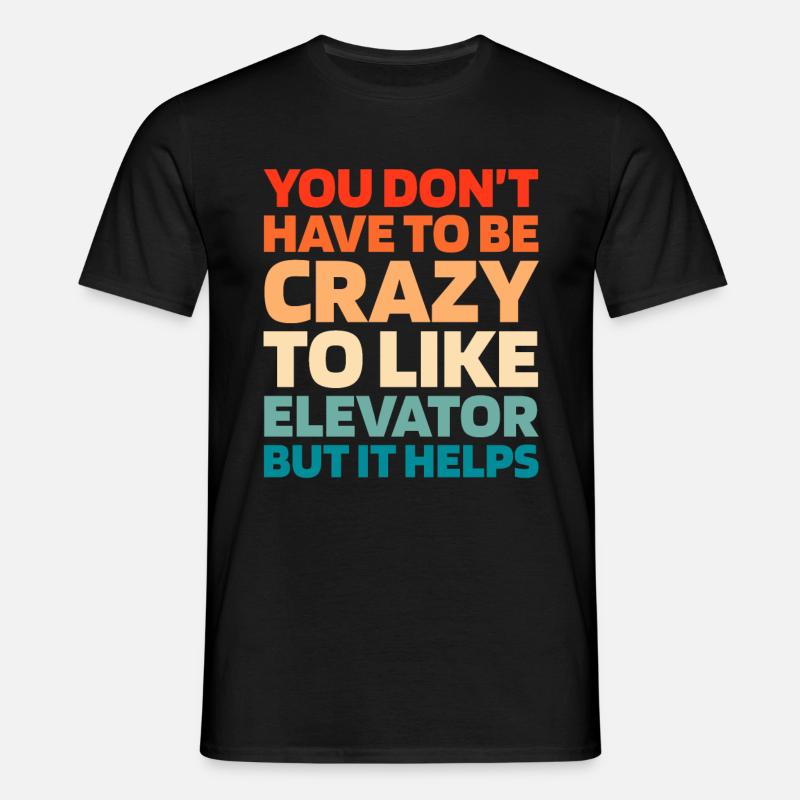 Elevator Elevator - Men's T-Shirt - black