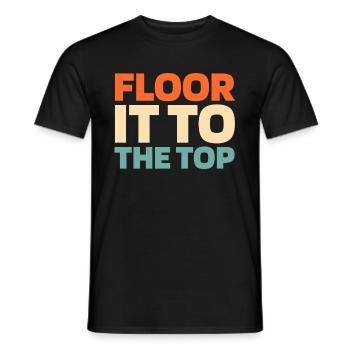Elevator Elevator - Men's T-Shirt - black - Front - AI Model Male 178 light (178cm)
