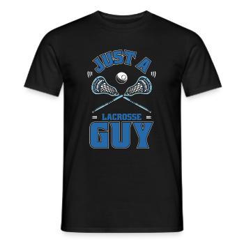 La crosse juste un gars de crosse - T-shirt homme - noir - Devant - AI Model Male 178 light (178cm)