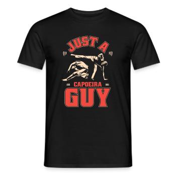 Capoeira Martial Dance Just A Capoeira Guy - Men's T-Shirt - black - Front - AI Model Male 178 light (178cm)
