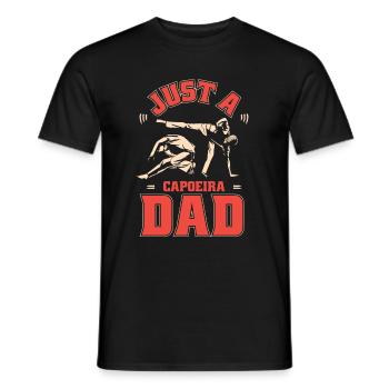 Capoeira Martial Dance Just A Capoeira Dad - Men's T-Shirt - black - Front - AI Model Male 178 light (178cm)