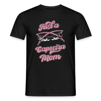 Capoeira Martial Dance Just A Capoeira Mom - Men's T-Shirt - black - Front - AI Model Male 178 light (178cm)