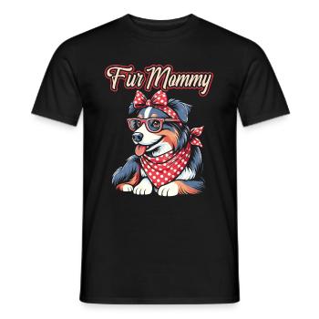 Berger Australien Chien Maman Pour Maman - T-shirt homme - noir - Devant - AI Model Male 178 light (178cm)