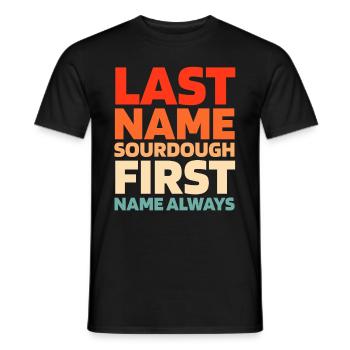 Pain au levain - T-shirt homme - noir - Devant - AI Model Male 178 light (178cm)