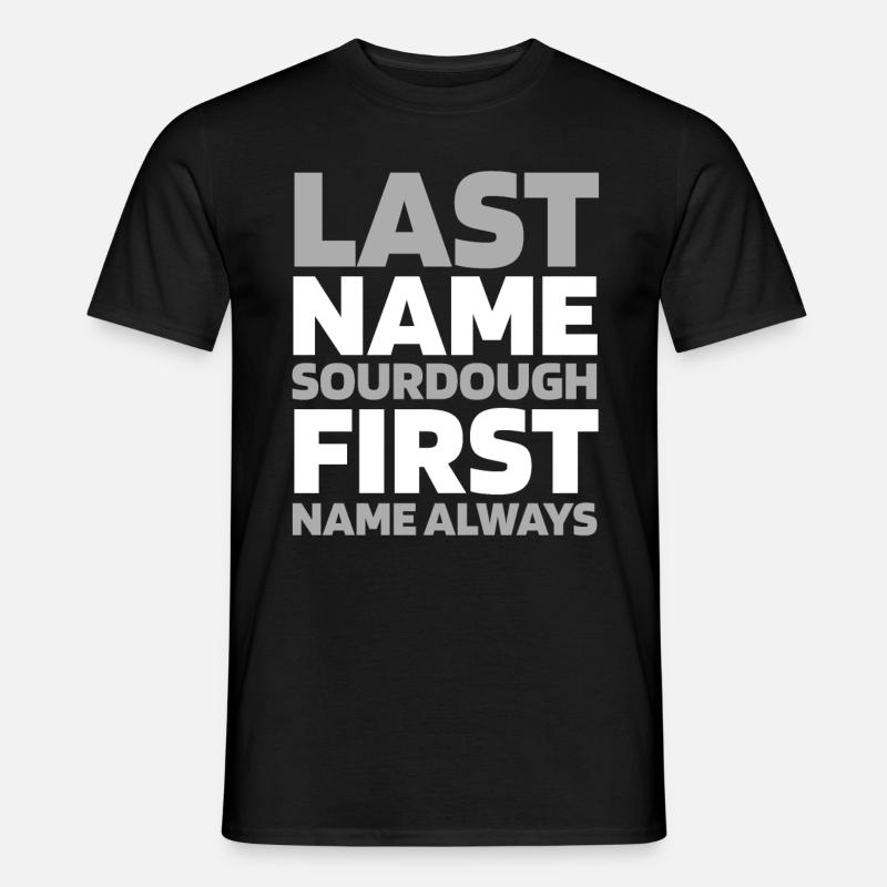 Sauerteig Brot - Männer T-Shirt - Schwarz