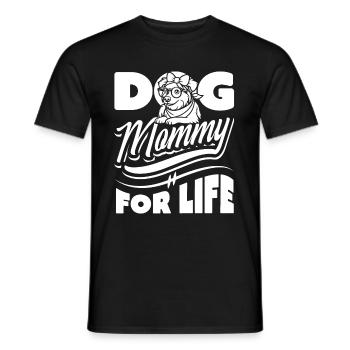 Berger Australien Chien Maman Fourrure Vie - T-shirt homme - noir - Devant - AI Model Male 178 light (178cm)