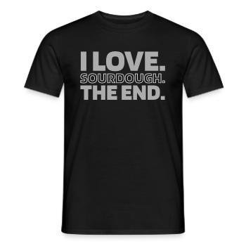 Pain au levain - T-shirt homme - noir - Devant - AI Model Male 178 light (178cm)
