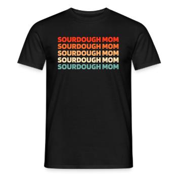Sourdough bread - Men's T-Shirt - black - Front - AI Model Male 178 light (178cm)