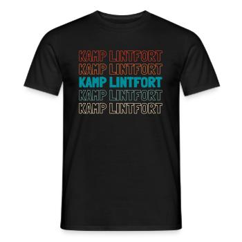 German city Kamplintfort, North Rhine-Westphalia - Men's T-Shirt - black - Front - AI Model Male 178 light (178cm)