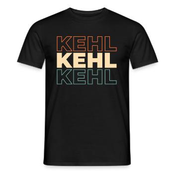 Ville allemande de Kehl, Baden-Württemberg - T-shirt homme - noir - Devant - AI Model Male 178 light (178cm)