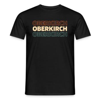 Deutsche Stadt Oberkirch Badenwürttemberg - Männer T-Shirt - Schwarz - Vorne - AI Model Male 178 light (178cm)
