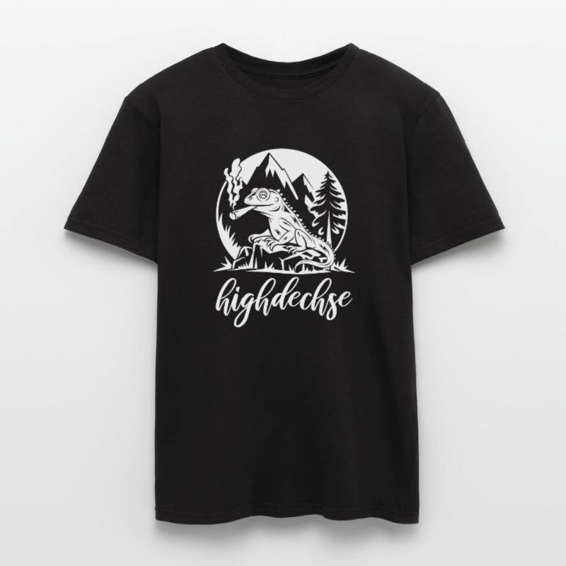 Highdechse - Eidechse mit einem Joint Männer T-Shirt