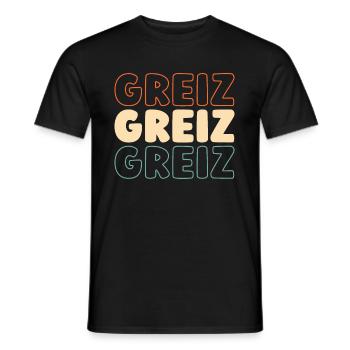 Ville allemande de Greiz, Thuringe - T-shirt homme - noir - Devant - AI Model Male 178 light (178cm)