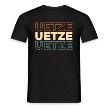 German city of Uetze, Lower Saxony - Men's T-Shirt - black - Front - AI Model Male 178 light (178cm)