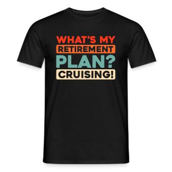 Cruise Retraite - T-shirt homme - noir - Devant - AI Model Male 178 light (178cm)